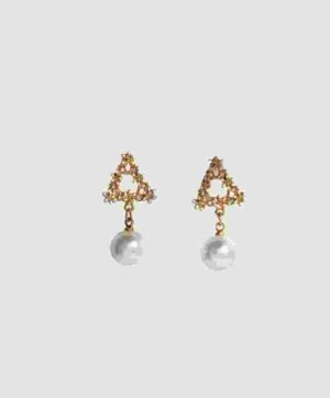 Gold Plated Pearl Earring